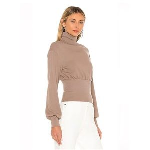 REVOLVE MAJORELLE Mano Top in Taupe Grey Size XS